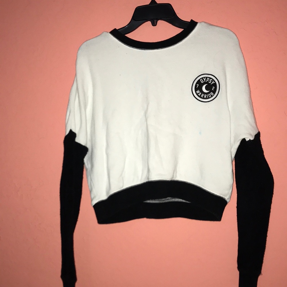 Black and white sweater